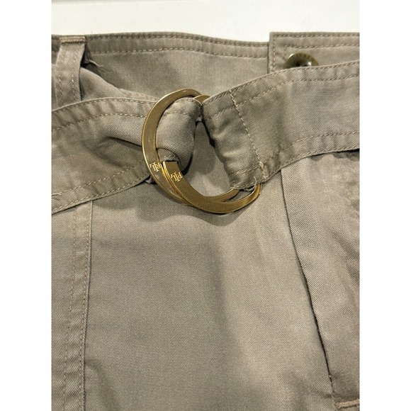 Lauren Ralph Lauren Skirt Women's Belted Utility Cargo Mini Olive Green - Picture 5 of 8